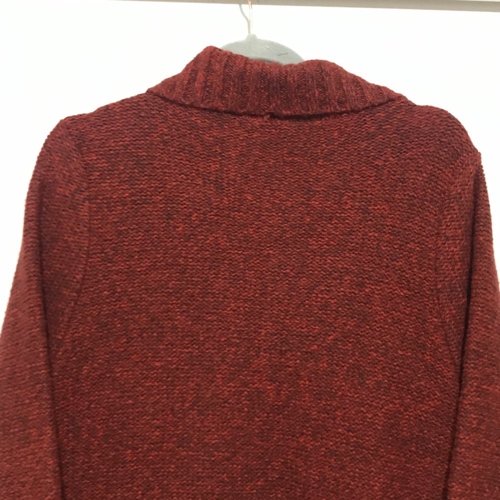 Pendleton Knit One Button Maroon Cardigan - Picture 7 of 11